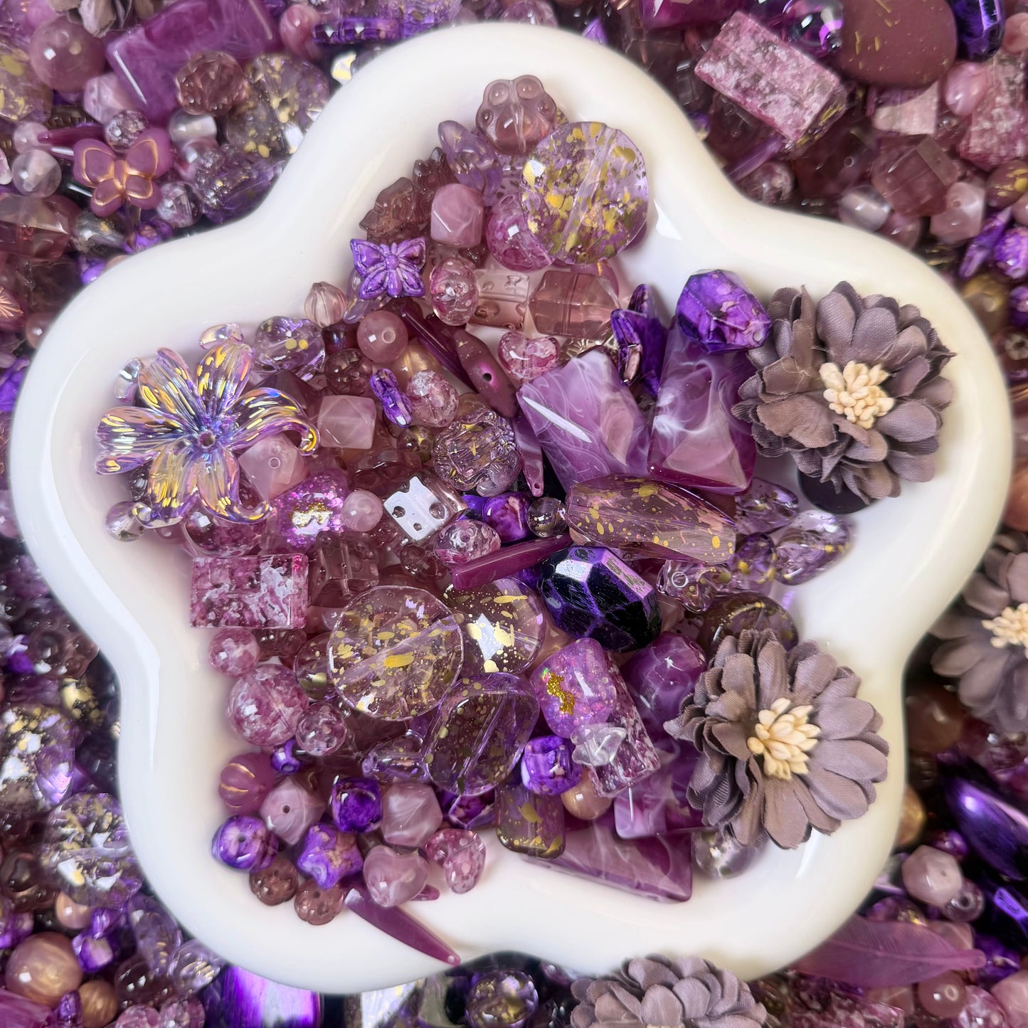Purple Nebula Beads