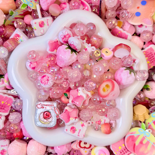 Peach Apple Beads