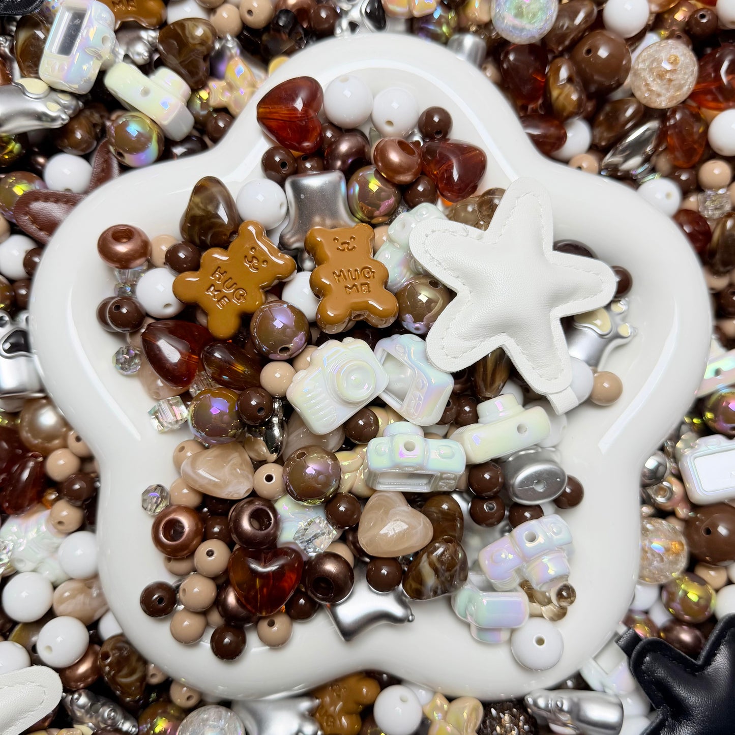 Brown Sugar Hugs beads