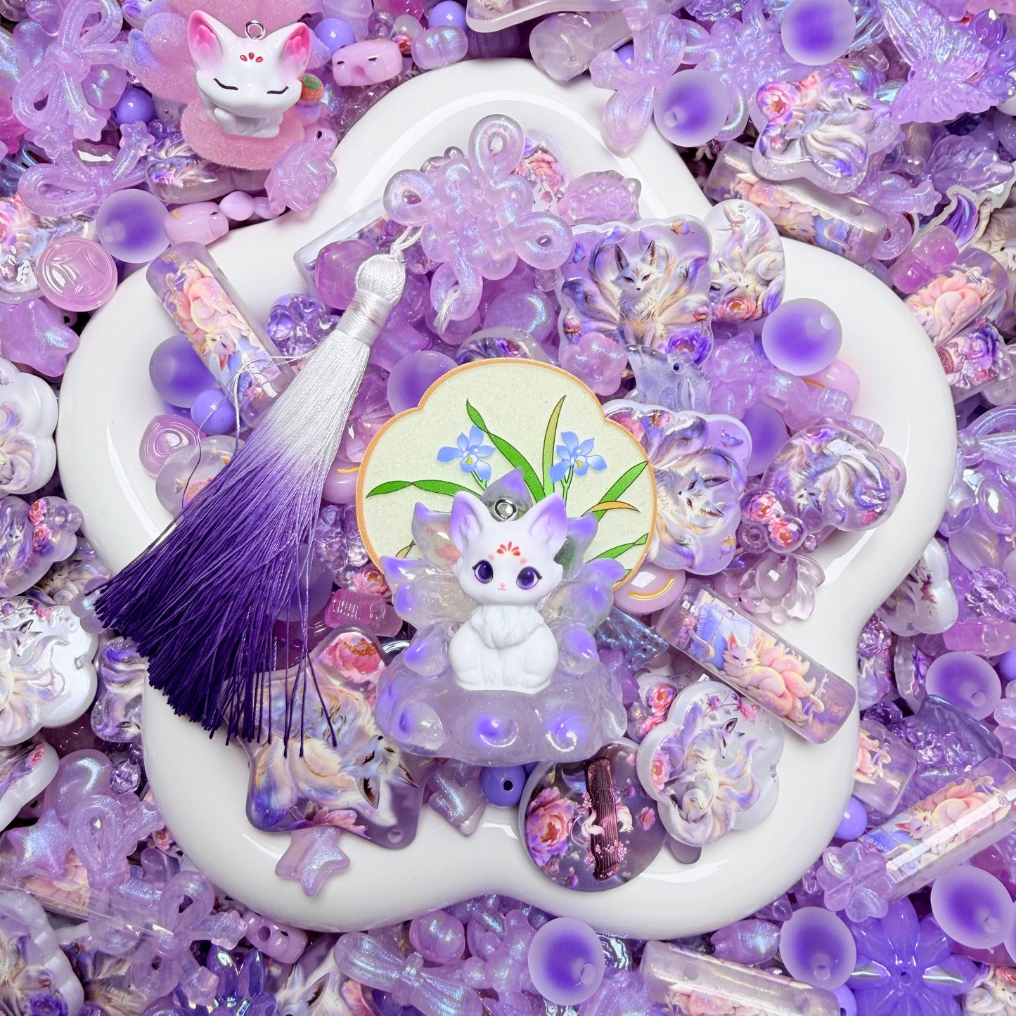 Amethyst Fox Sprite Beads
