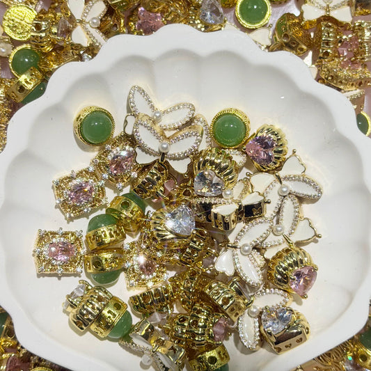 Fancy Copper Multi-beading Holes Metal Spacer Beads