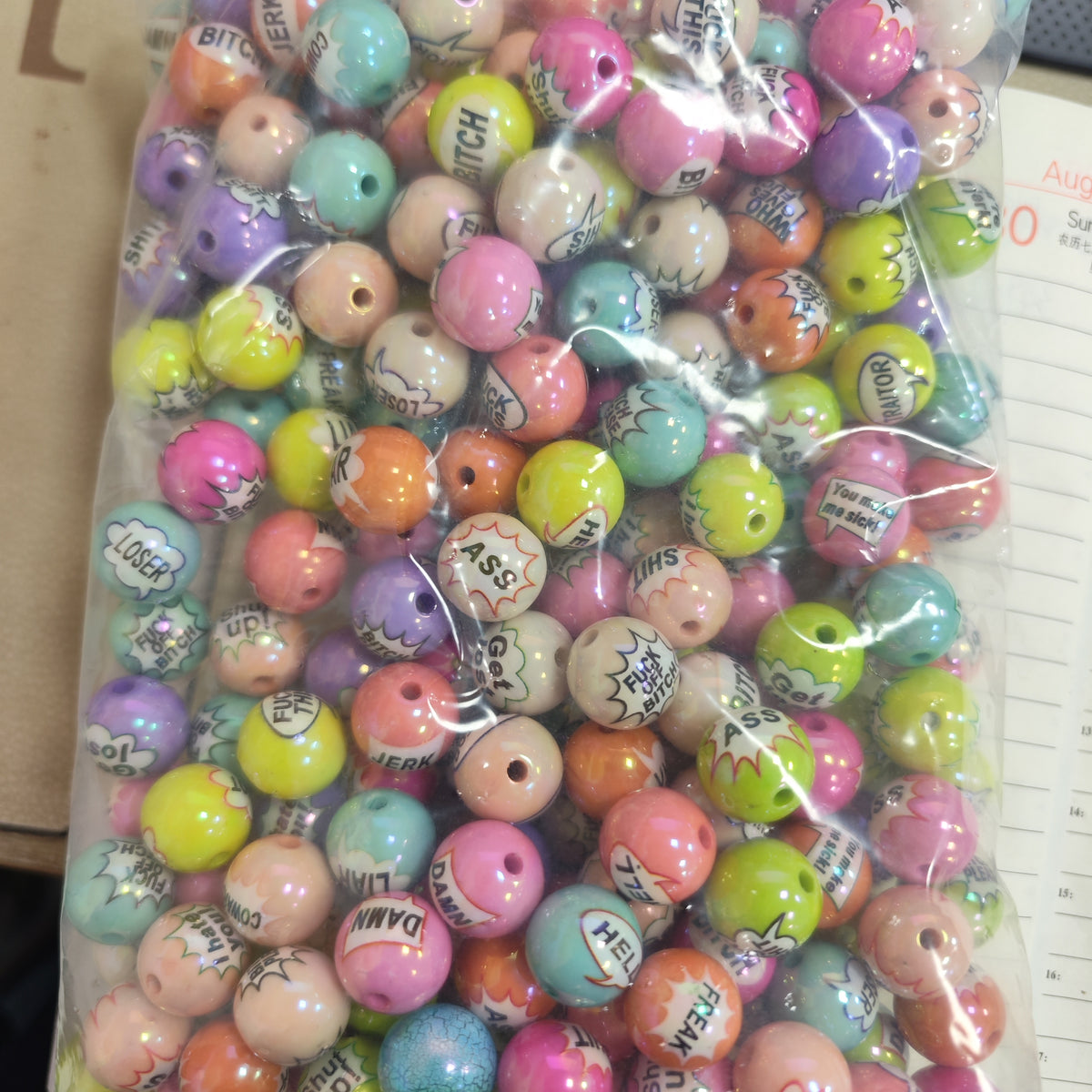 Beads featuring various IP characters（Live does not show）