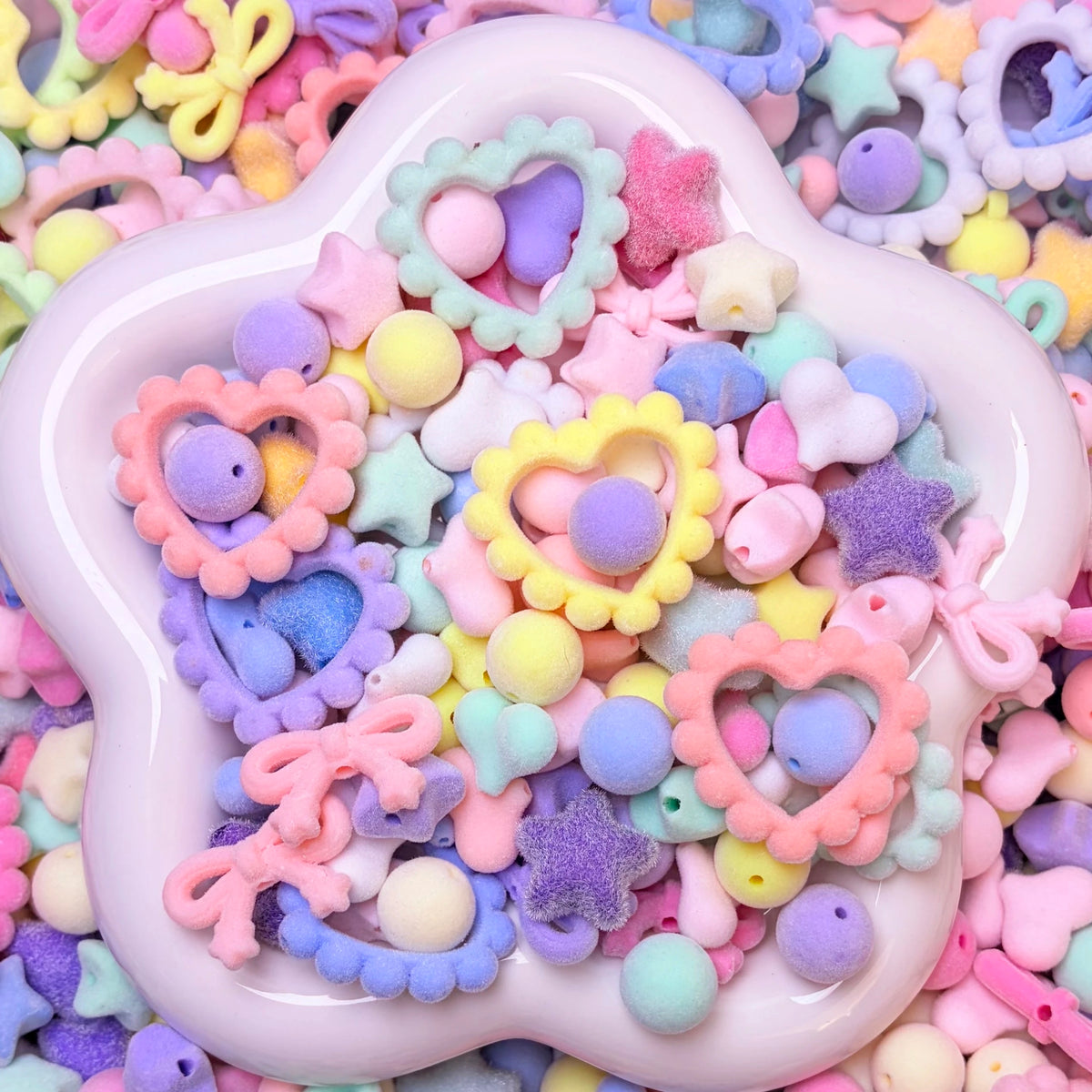 Fuzzy Macaron Heart