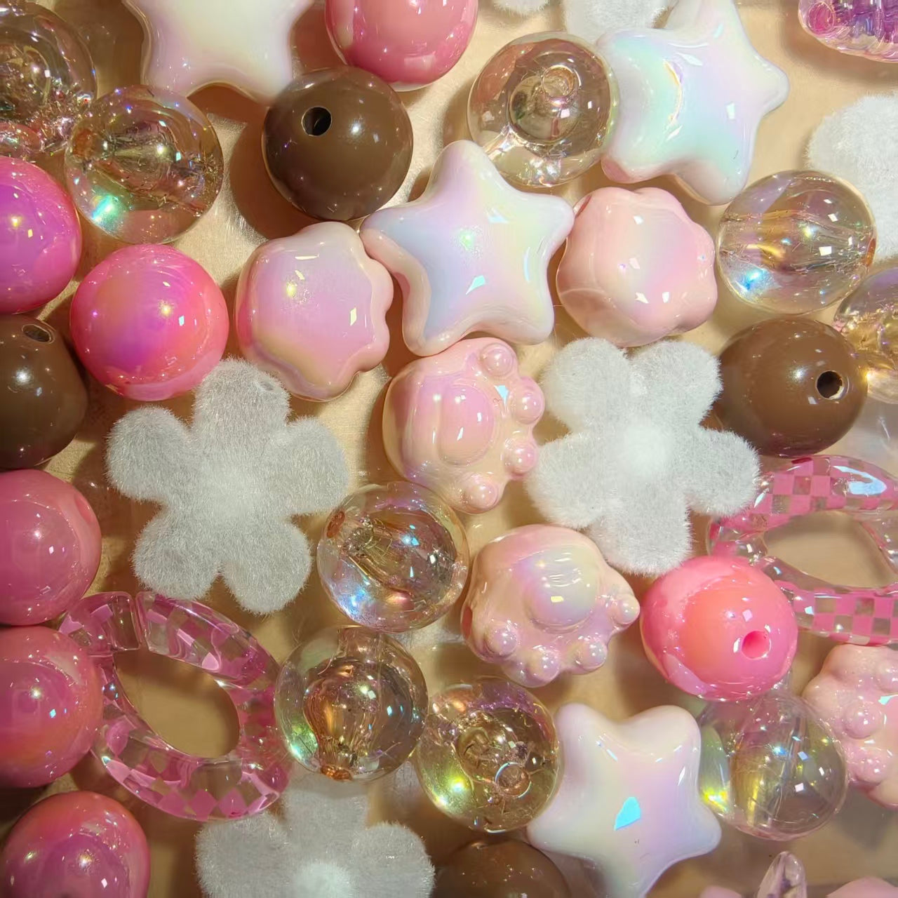 Live-stream mixed acrylic bead sale