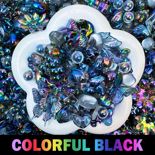 Colorful Black Beads