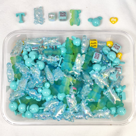 Blue and green Theme Beads