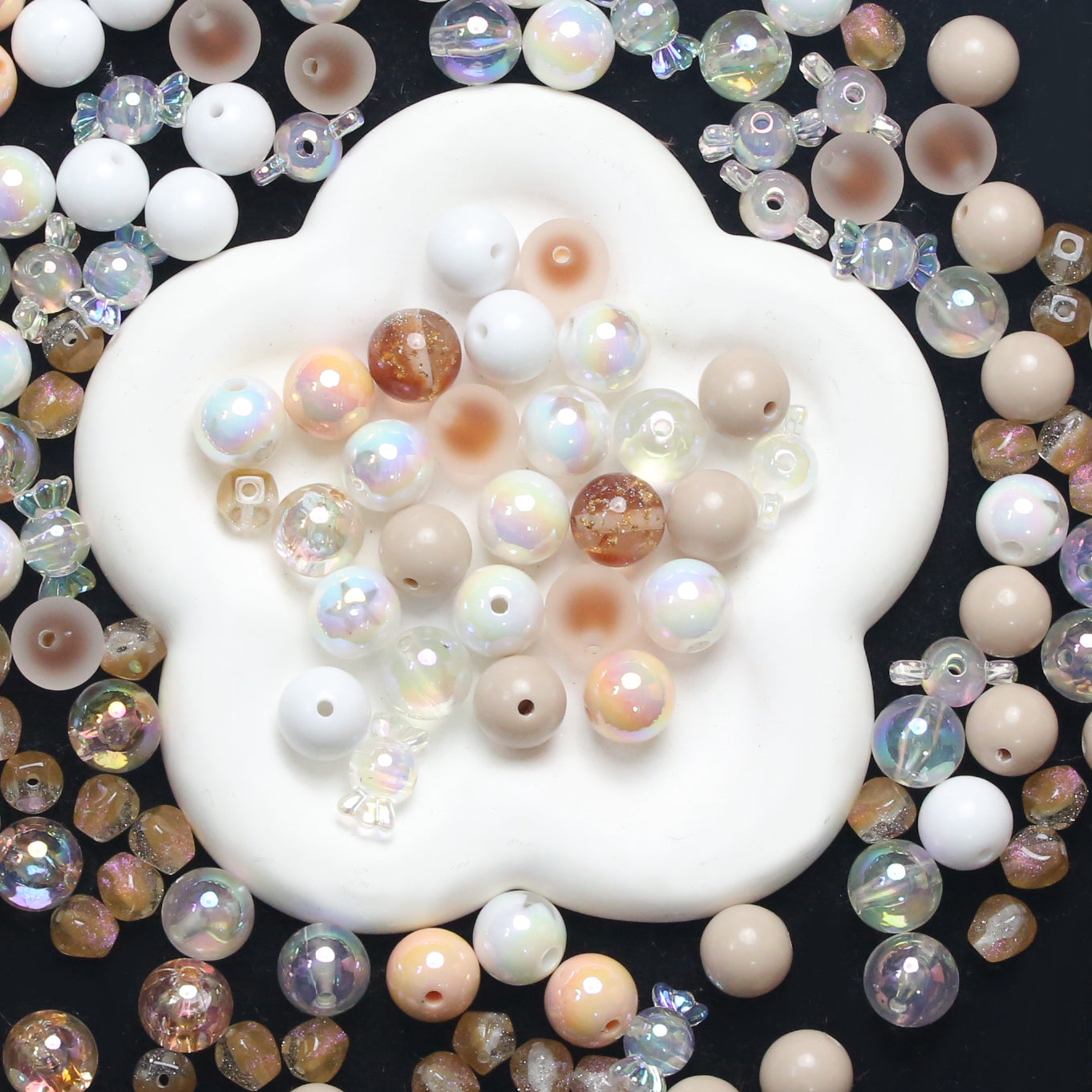 Live-stream mixed acrylic bead sale