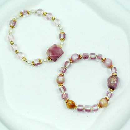 Resin beads bracelet set