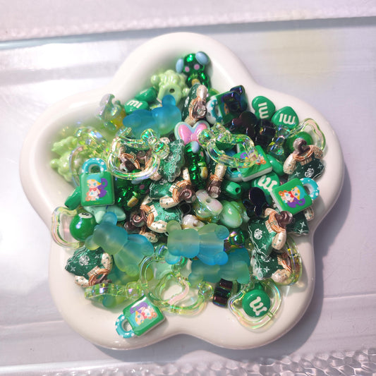 Green Theme Beads