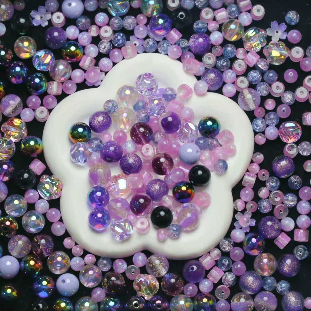 Live-stream mixed acrylic bead sale