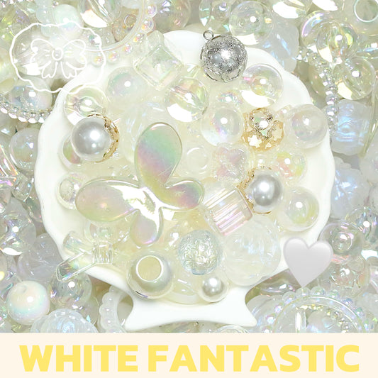 Pure White Fantasy Beads