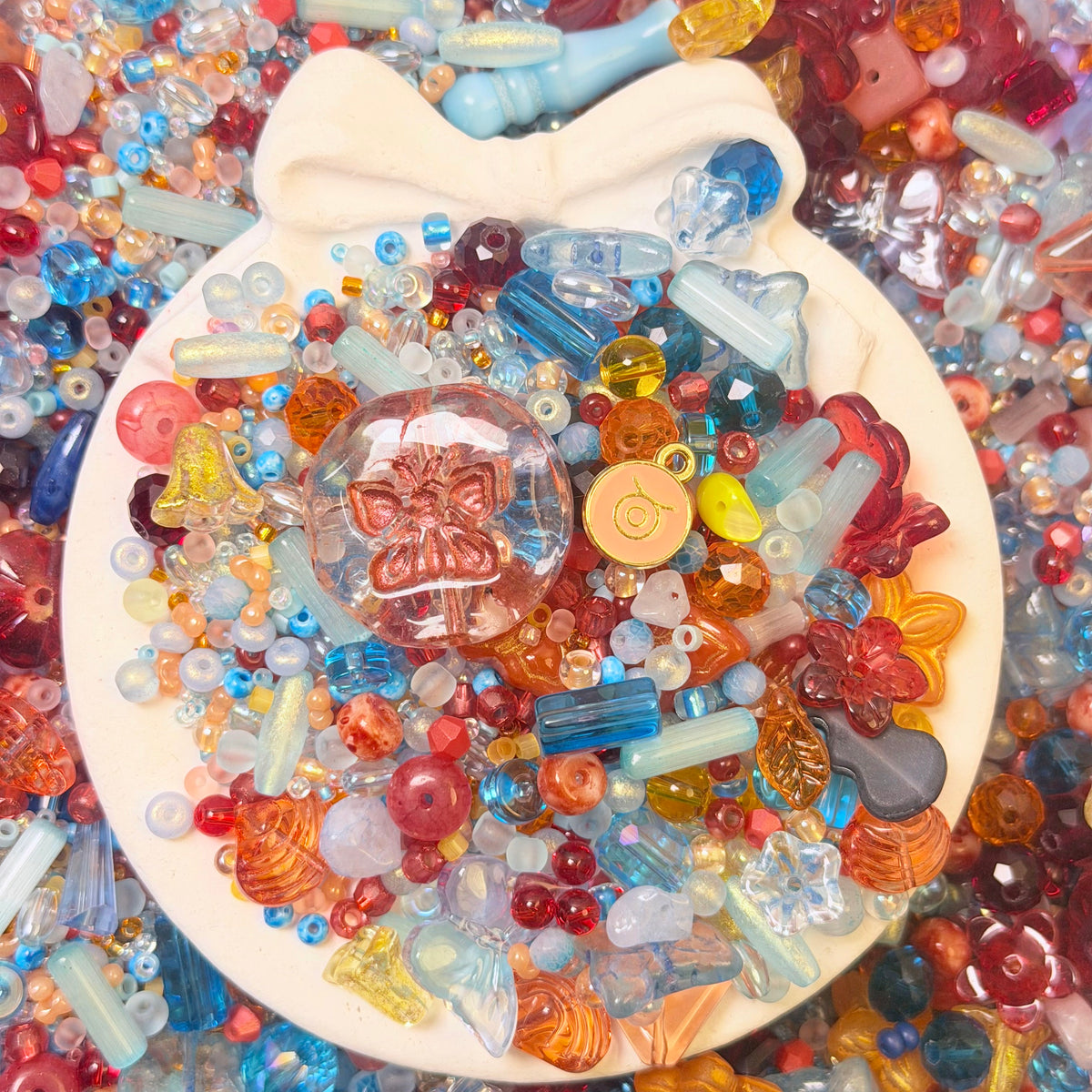 zodia glass beads