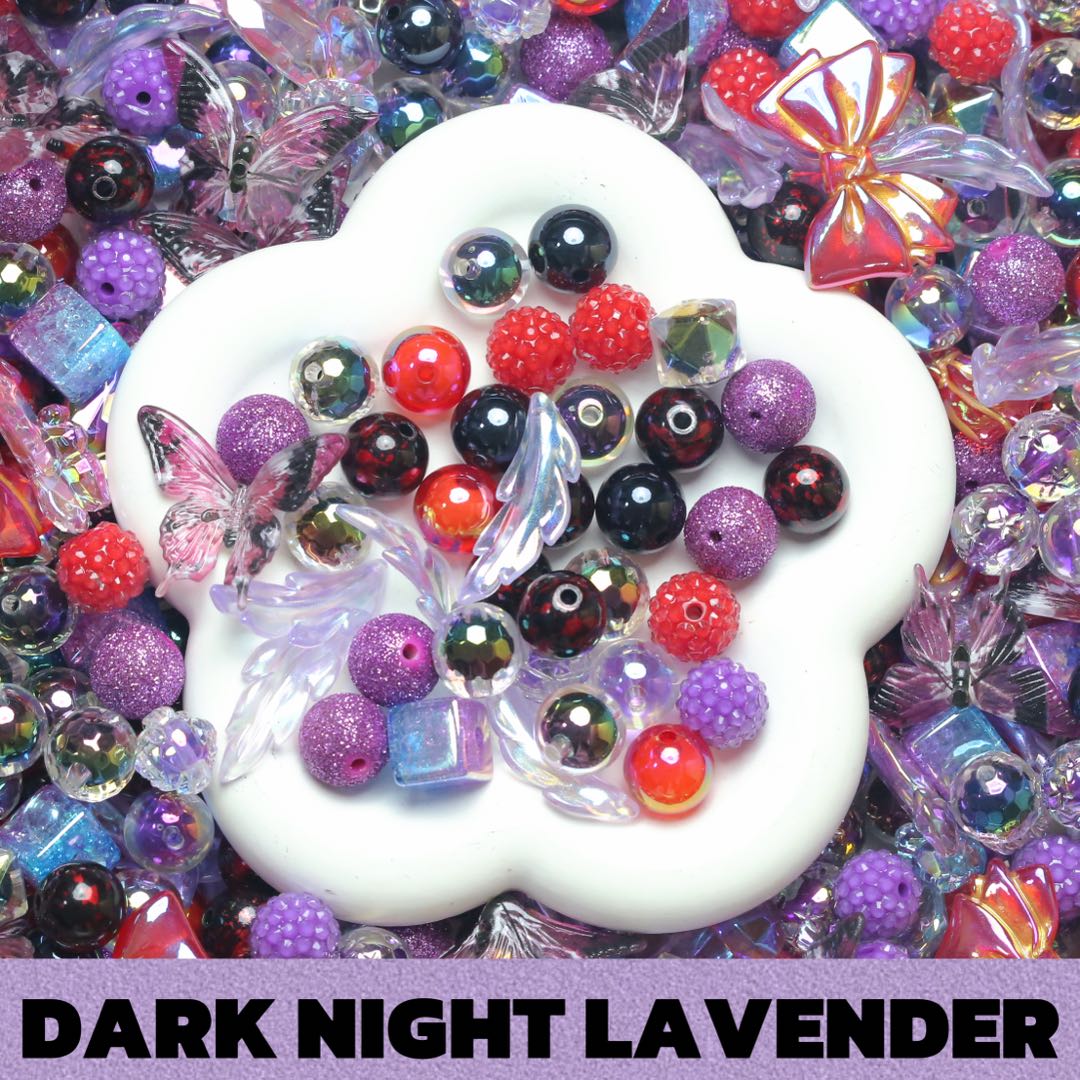 Dark Night Lavender Beads