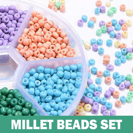2-3mm Glass Millet Beads Combo Set