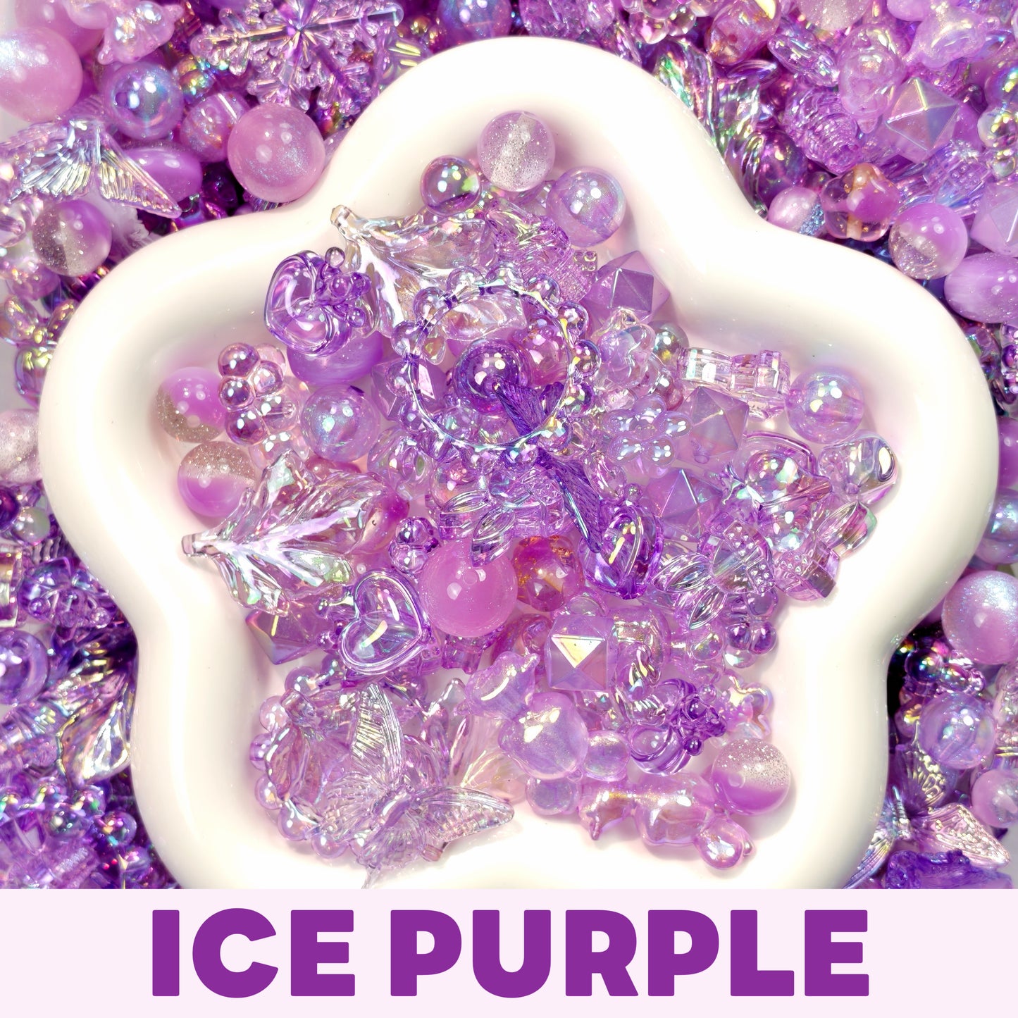 Ice Purple Beads