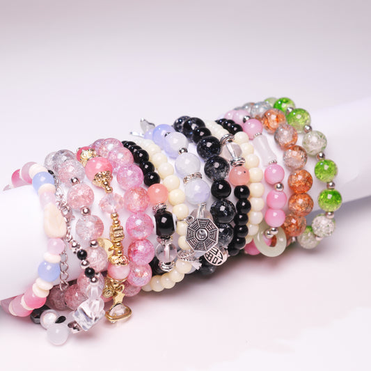 Open bags -Handmade DIY Beaded Bracelets for Women Men