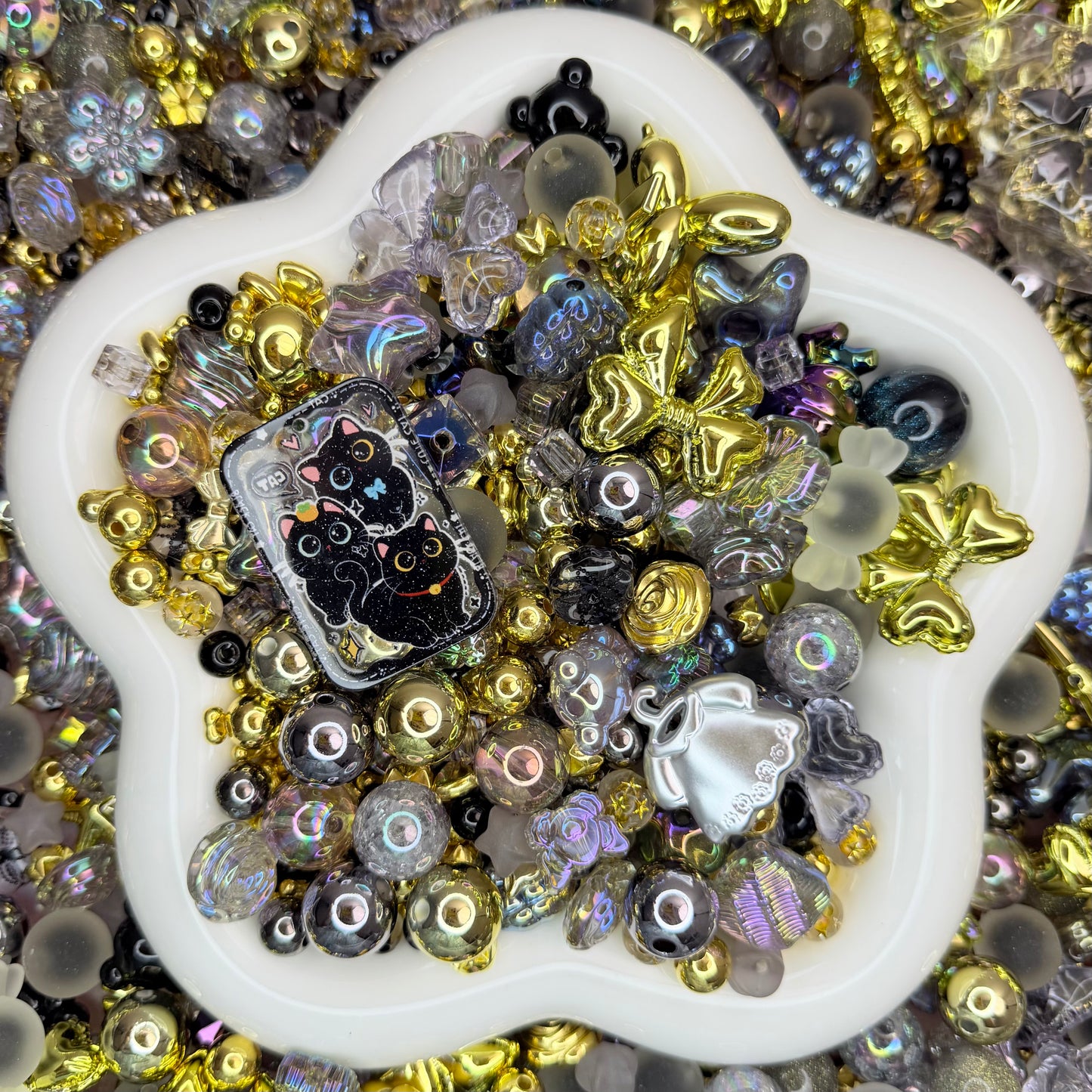 Cool Black Cat Beads
