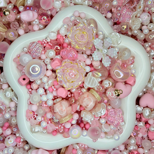 Soft Pink Rose Beads