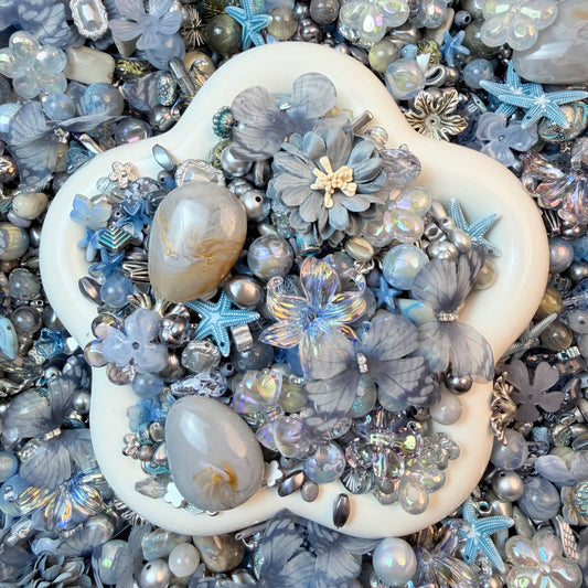 Slate Ocean Veil Beads