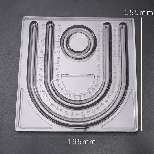 195mmx195mmHighly transparent acrylic necklace design tray