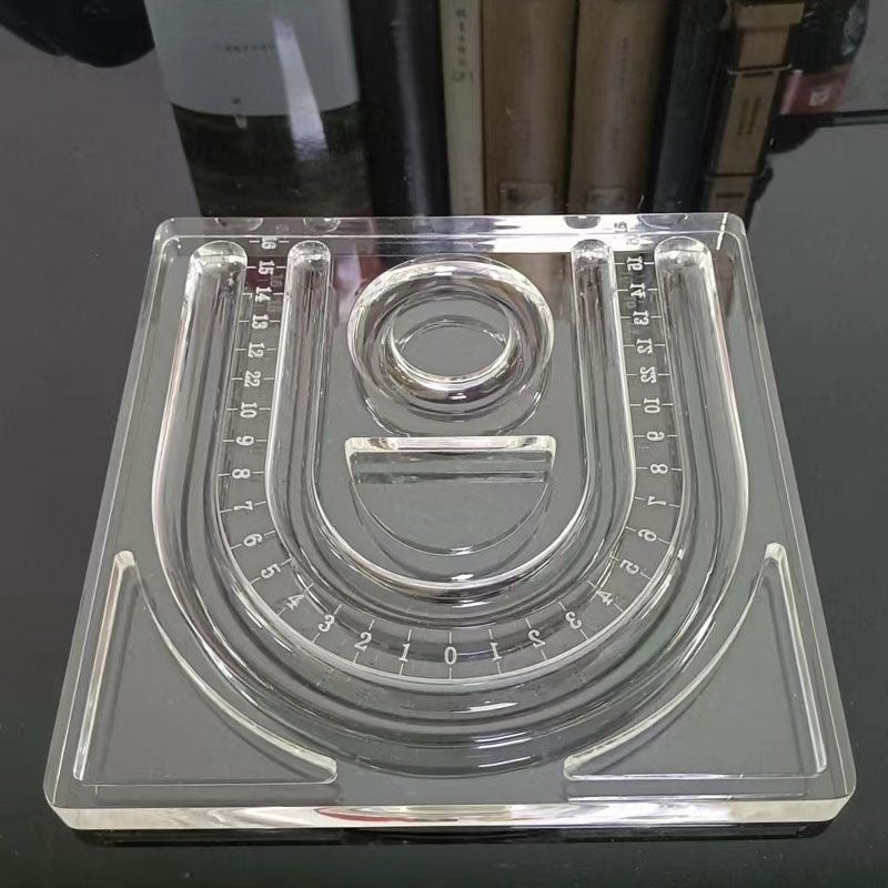 195mmx195mmHighly transparent acrylic necklace design tray