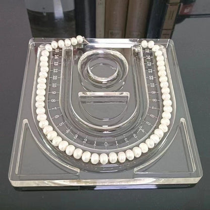 195mmx195mmHighly transparent acrylic necklace design tray