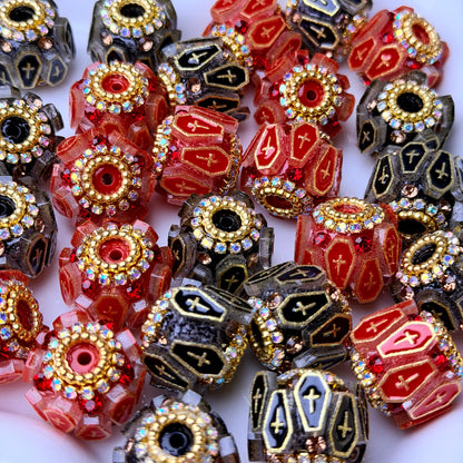 Rhinestone/Clay/Metal Fancy Beads For Pen