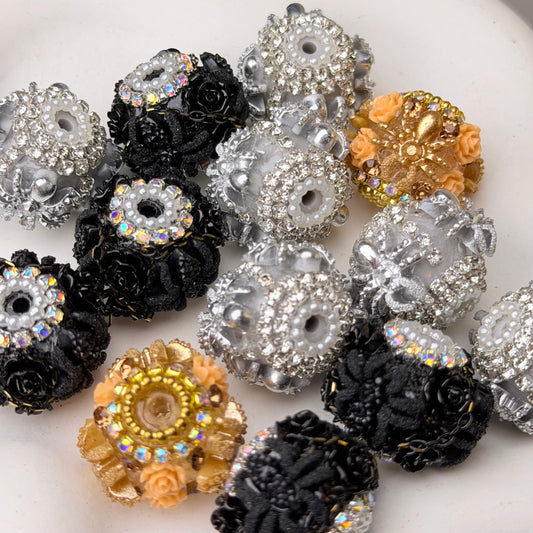 Rhinestone/Clay/Metal Fancy Beads For Pen