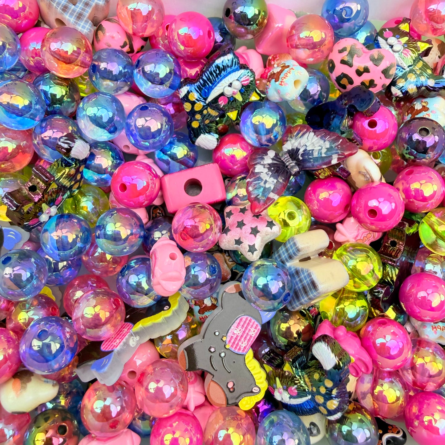 Live-stream mixed acrylic beads sale