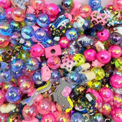 Live-stream mixed acrylic beads sale