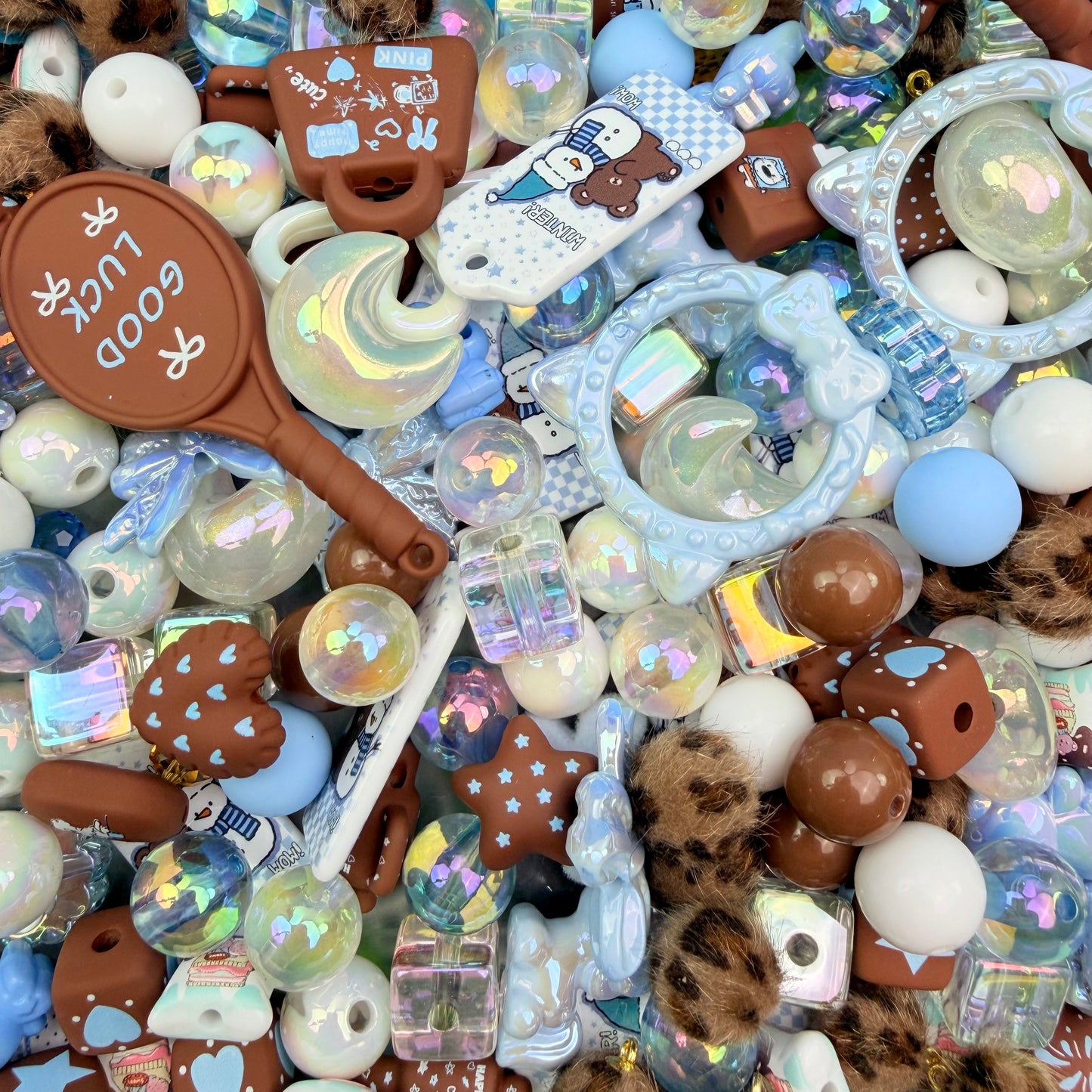 Live-stream mixed acrylic beads sale