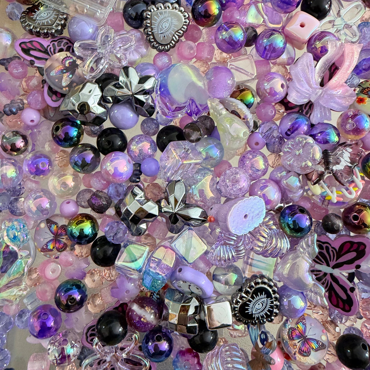 Live-stream mixed acrylic beads sale