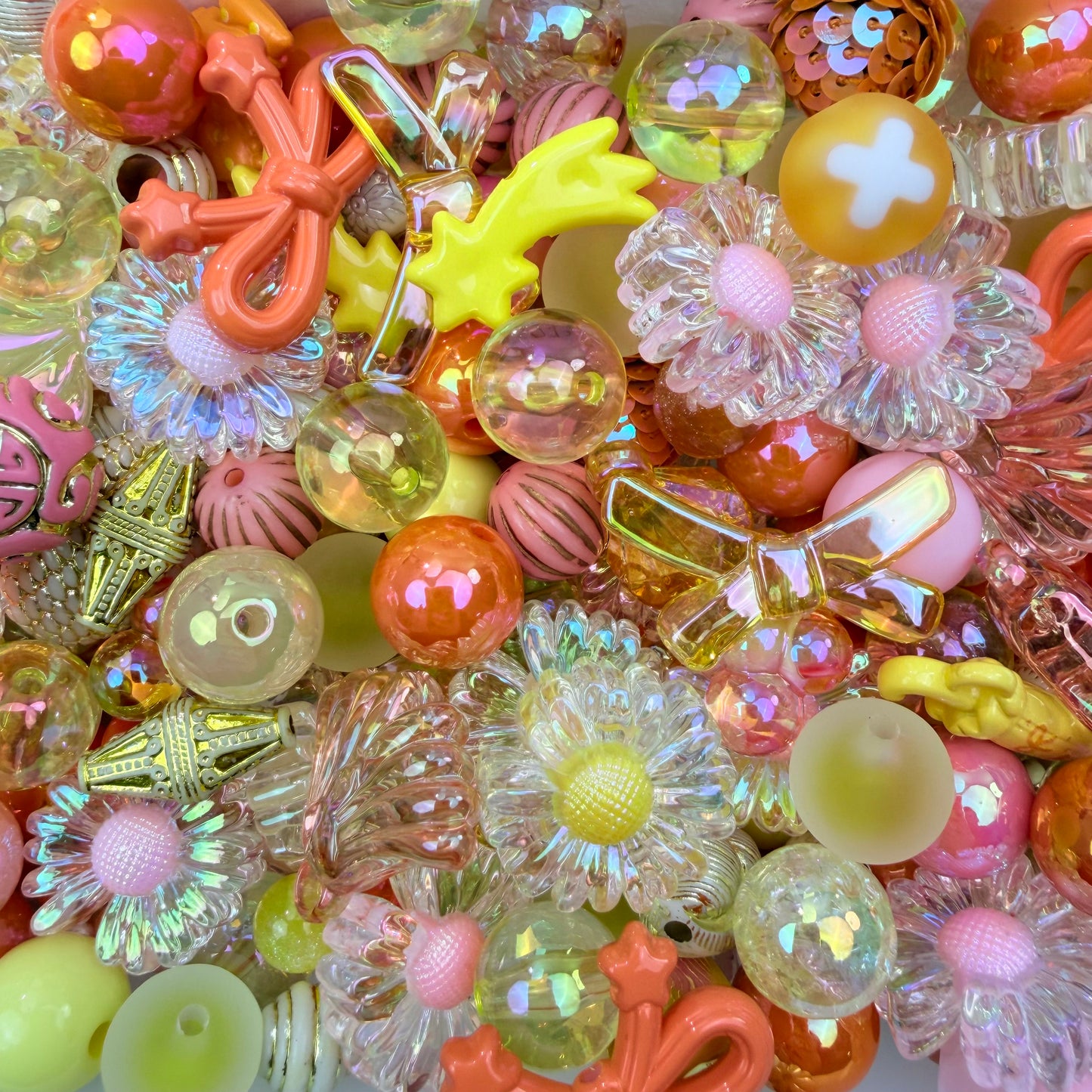 Live-stream mixed acrylic beads sale