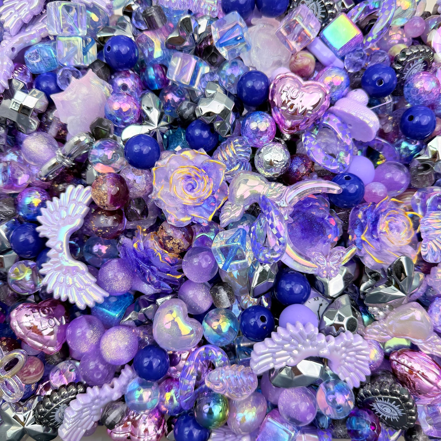 Live-stream mixed acrylic beads sale