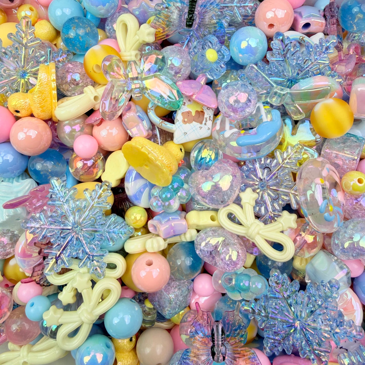 Live-stream mixed acrylic beads sale