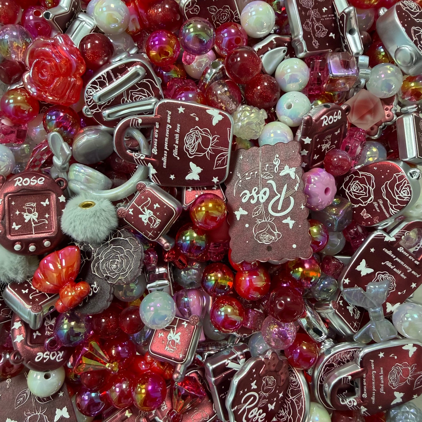 Live-stream mixed acrylic bead sale