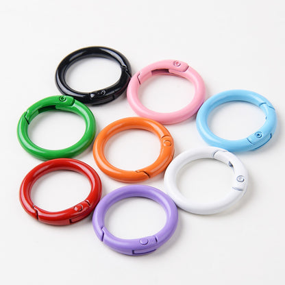 25MM color paint spring ring keychain mobile phone chain jewelry accessories