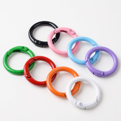 25MM color paint spring ring keychain mobile phone chain jewelry accessories