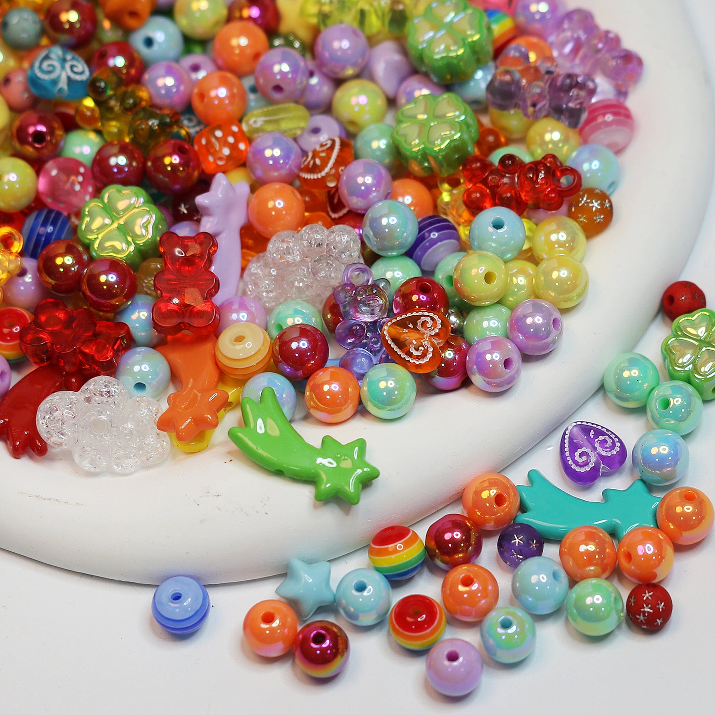 Rainbow Garden Beads For Bracelet