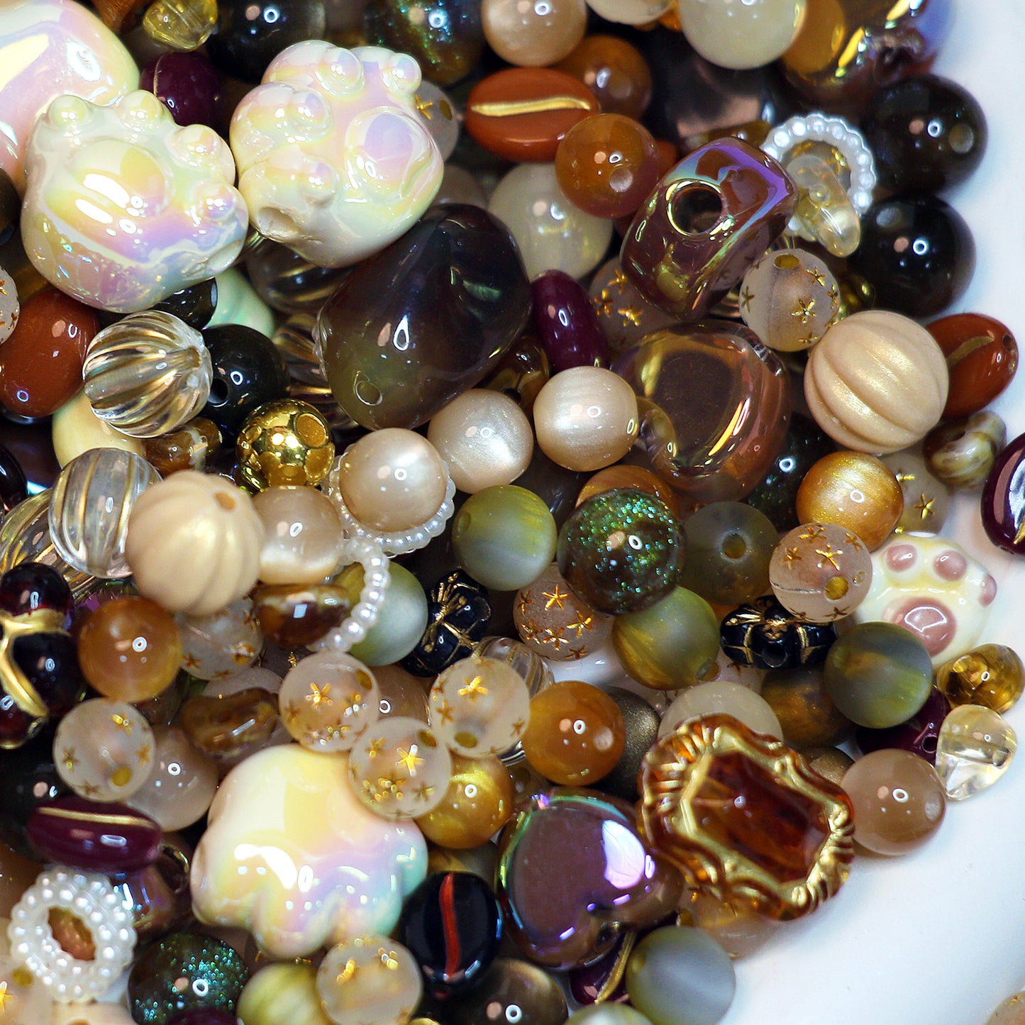 Maillard Brown  Beads  For Bracelet