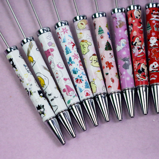 Printed beaded pen