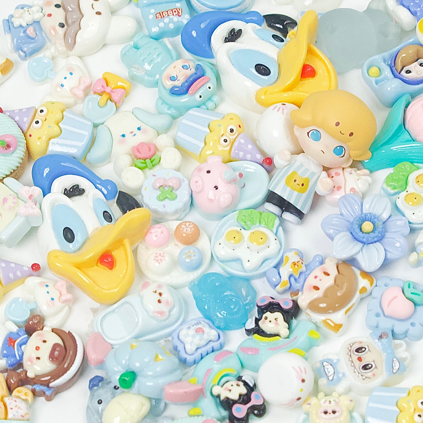 Cream Glue DIY Accessories 52 pcs