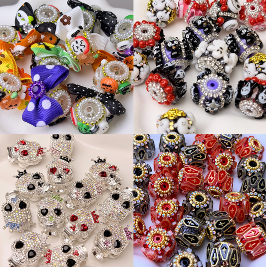 Rhinestone/Clay/Metal Fancy Beads For Pen