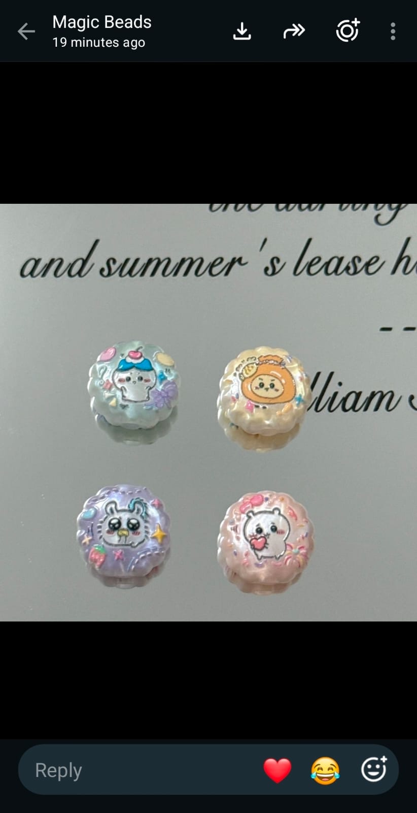 Beads featuring various IP characters（Live does not show）2