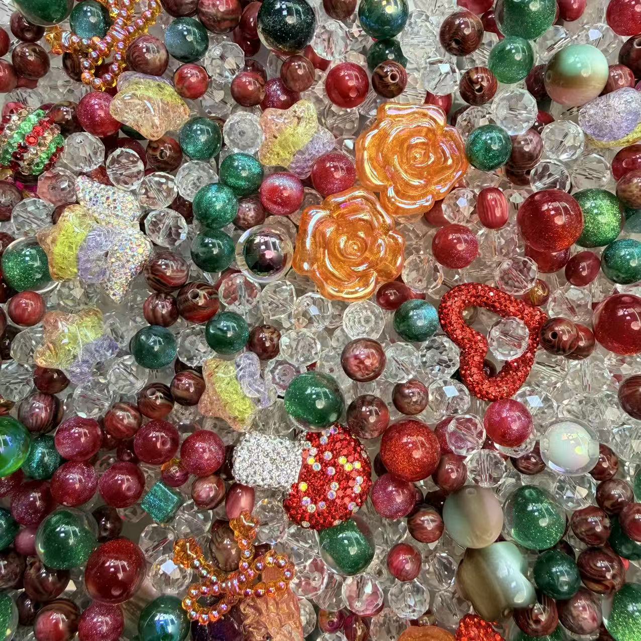 Live-stream mixed glass bead sale