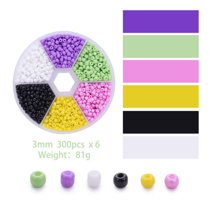 2-3mm Glass Millet Beads Combo Set
