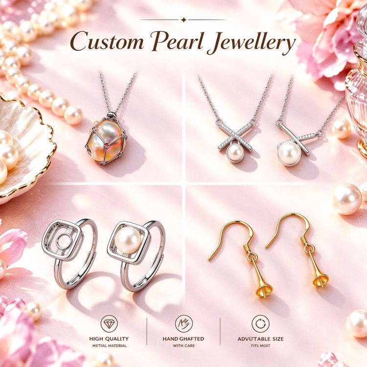 Customizable Pearl-Inlaid Accessorie