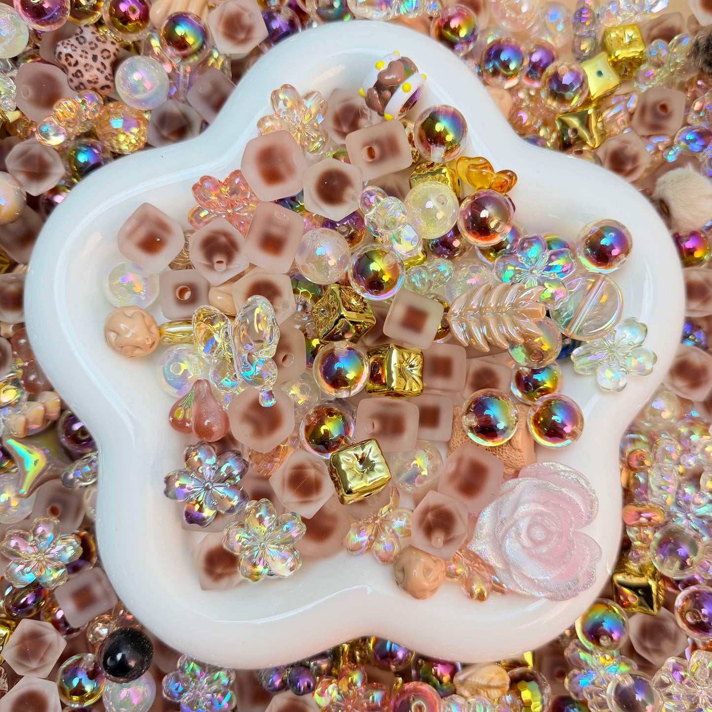 Amber Haze Beads