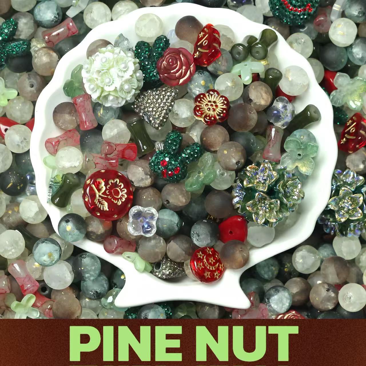 Pine Nut Glass Beads
