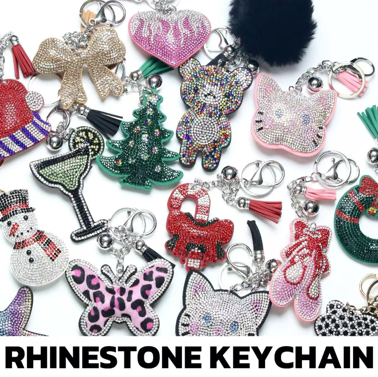 RHINESTONE KEYCHAIN